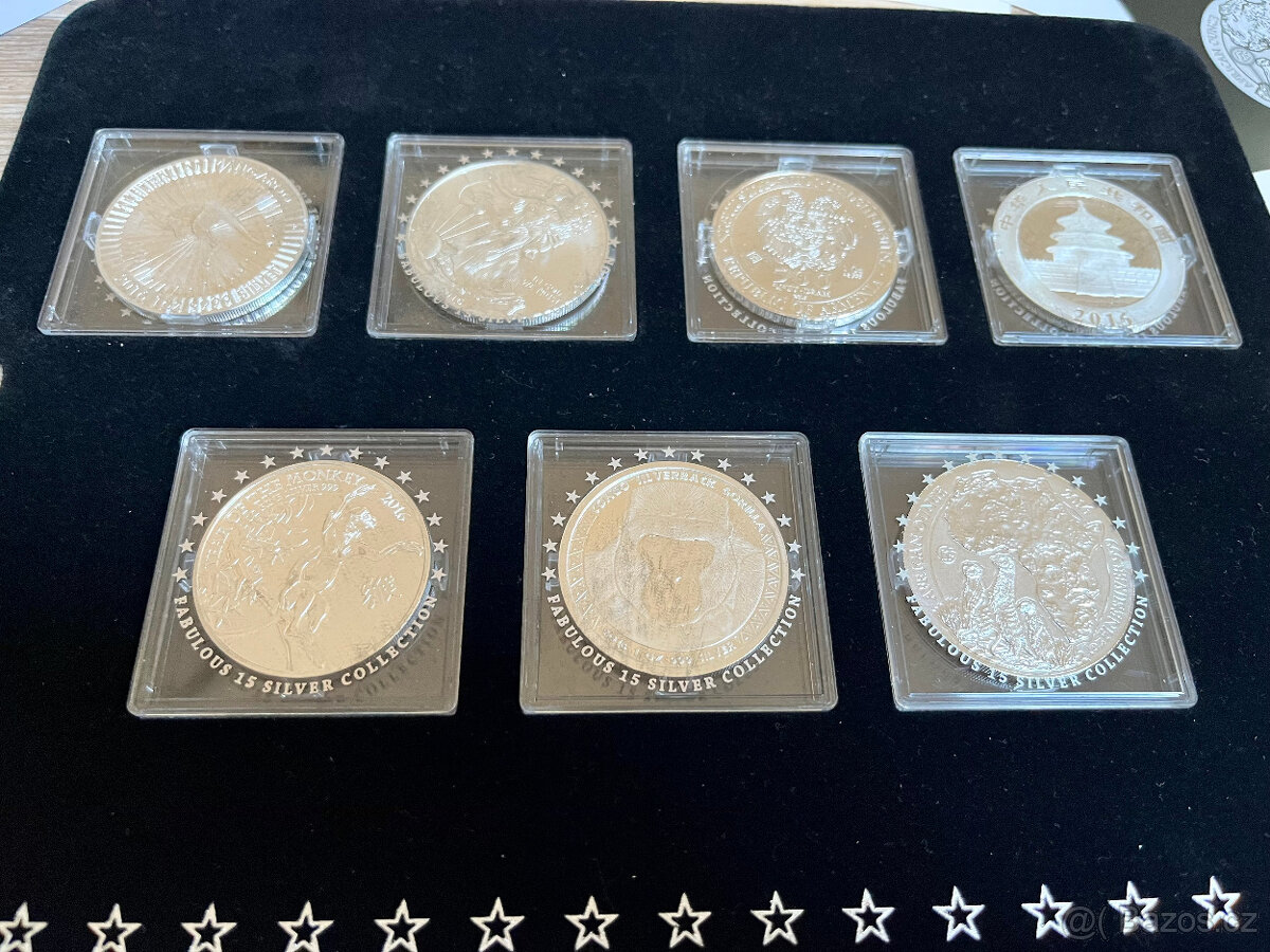 Komplet sada stříbrných mincí "Fabulous 15" 2016 - 3