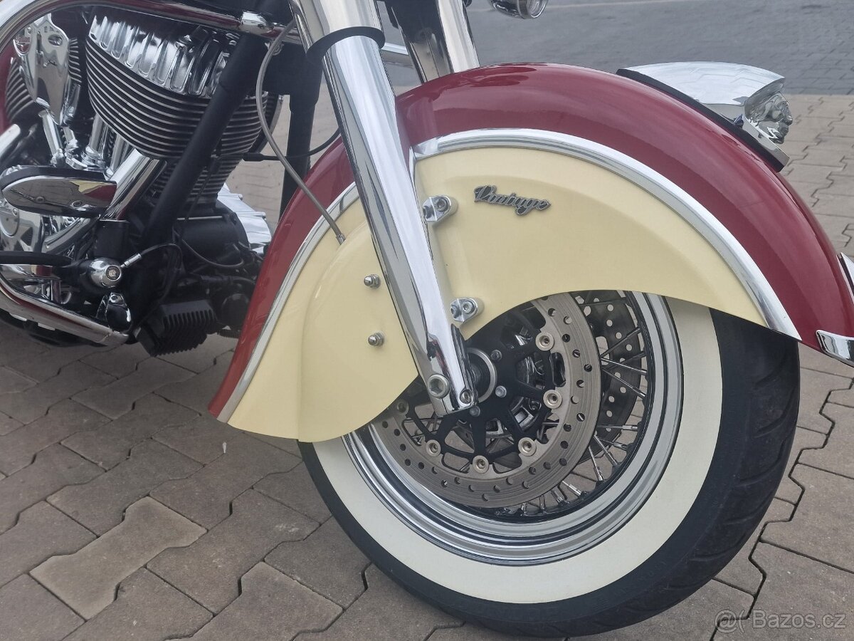 Indian Chief Vintage 2017 Indian Motorcycle Red Ivory Cream - 3