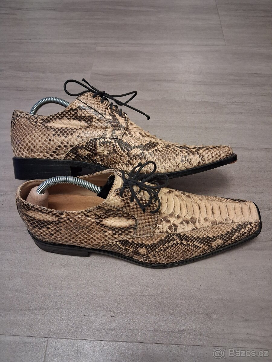 Kožené boty z pravé hadí kůže vel. 43 - 3