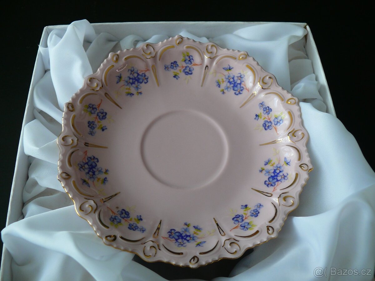 Růžový porcelán H&C – Šálek a podšálek - 3