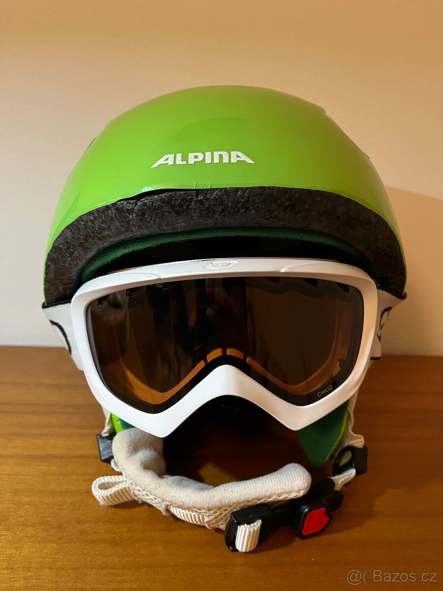 Helma a lyžařské brýle - 3