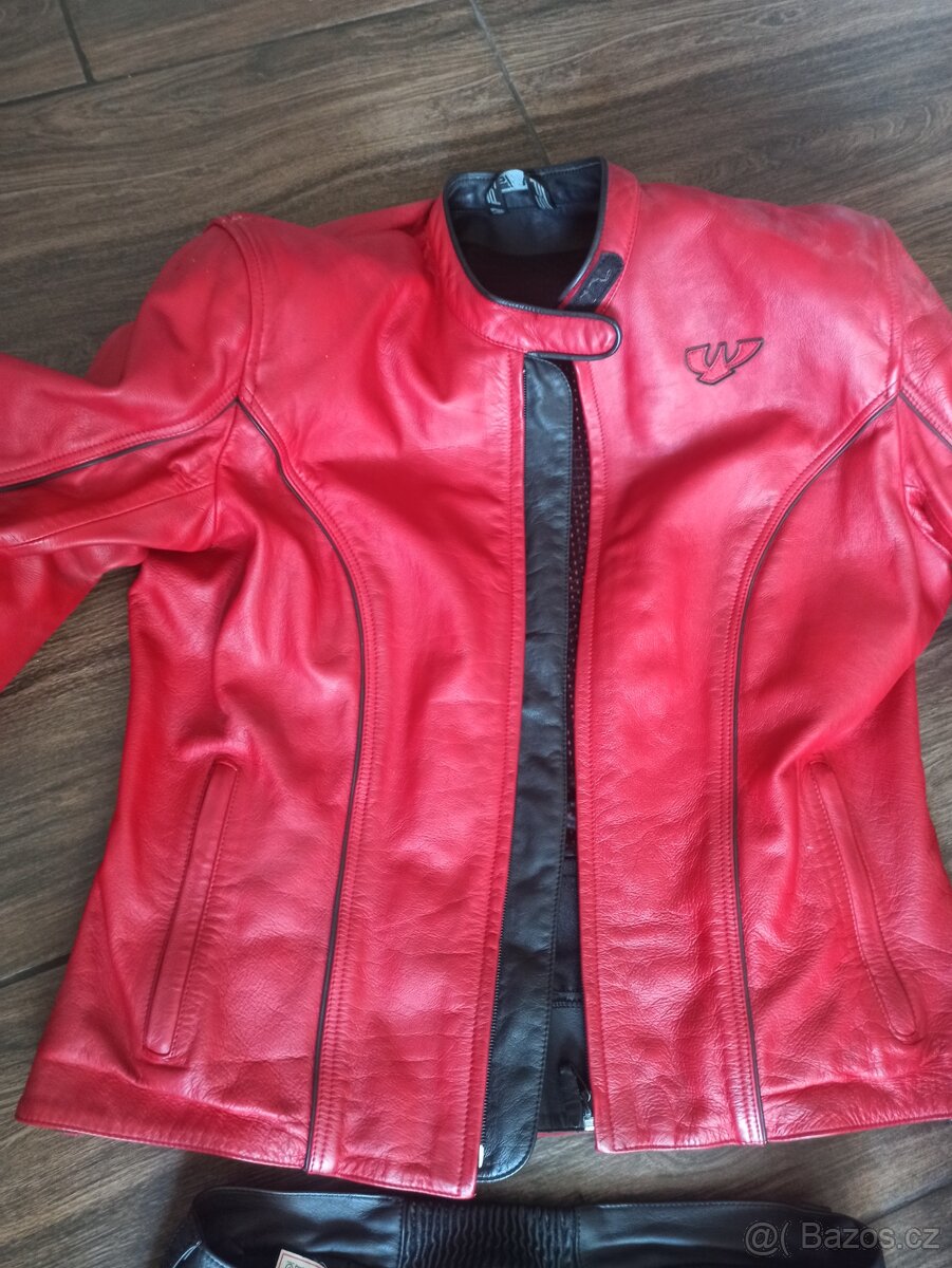 Dámská kožená dvoudílná kombinéza PSI+ doplňky - 3