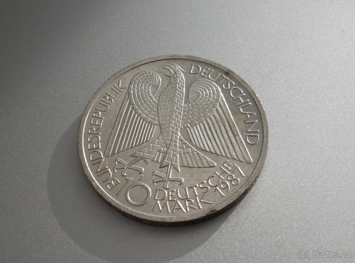 Stříbrná 10 Marka 1987 Berlín - 3