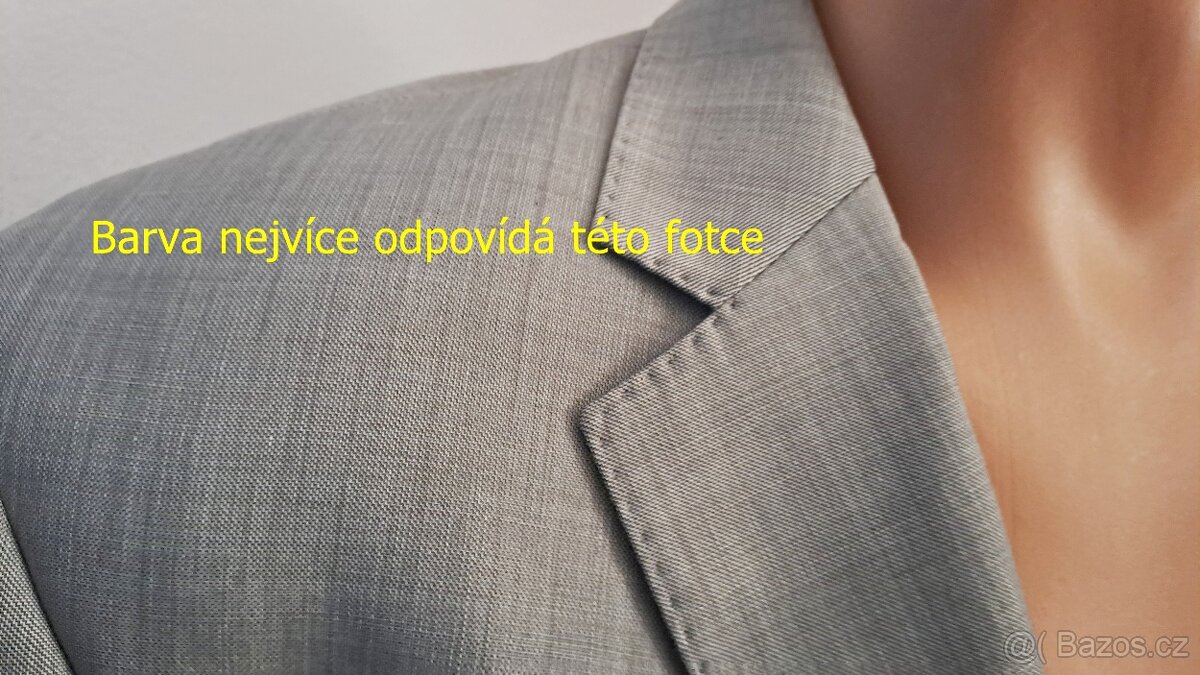 Pánské regular formální sako M&S Man/44-L/2x61cm - 3