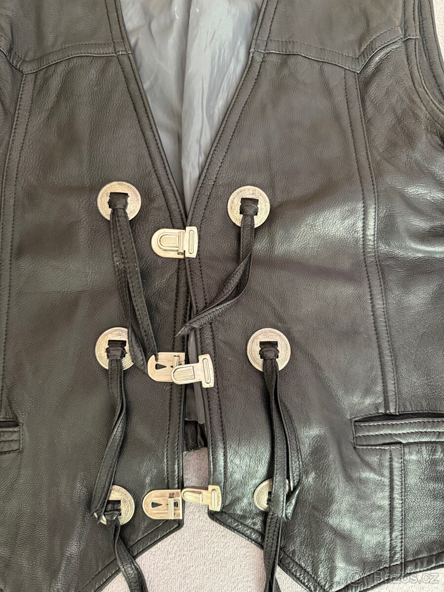 Kožená vesta na motorku - 3