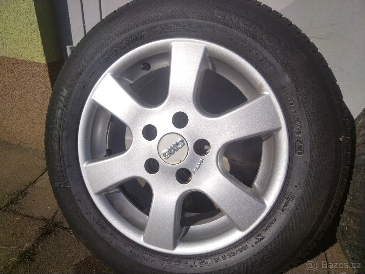 Prodám sadu alu kol 195/65 r15 5x115 - 3