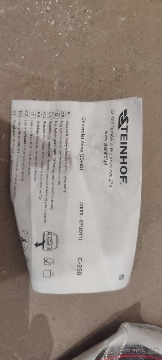 Tažné zařízení STEINHOF – Chevrolet Aveo (2005–2011) - 3