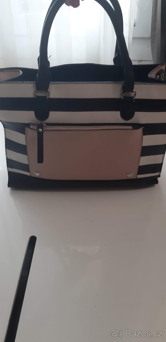 Originální pruhovaná kabelka do ruky - 3