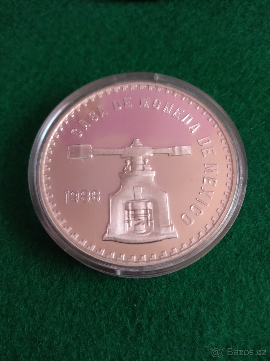 5 OZ Ag Mexico 1986 VZÁCNÁ - 3