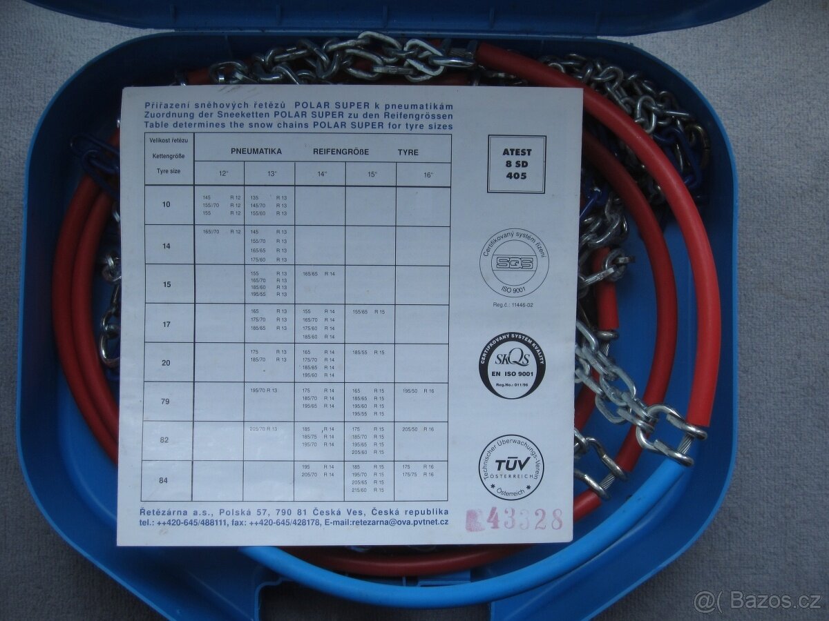 Sněhové řetězy Polar Super č. 79 - 13" 14" 15" 16" - 3