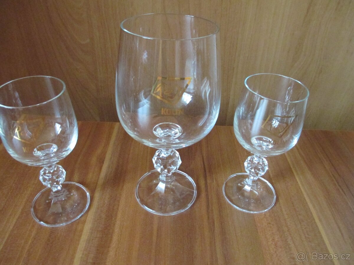 Broušené skleničky, skleničky na víno - 3