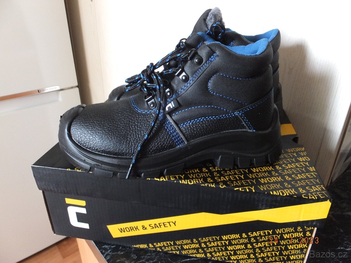 Nové zateplené pracovní kotníkové boty vel. 37. - 3