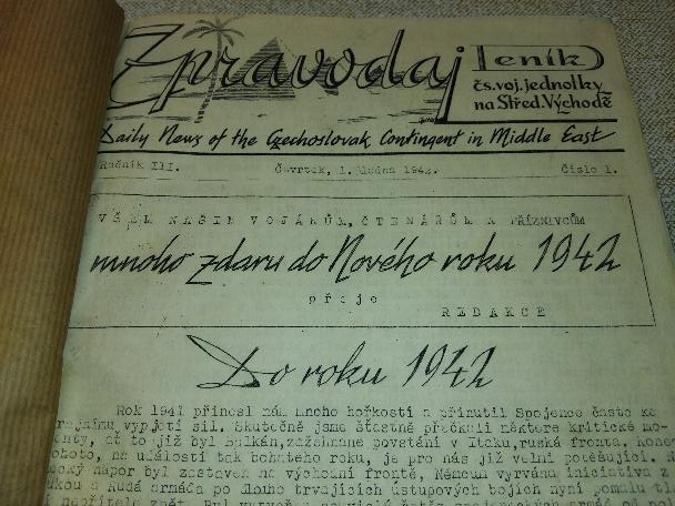 Prodám historický válečný Zpravodaj r. 1942 - 3