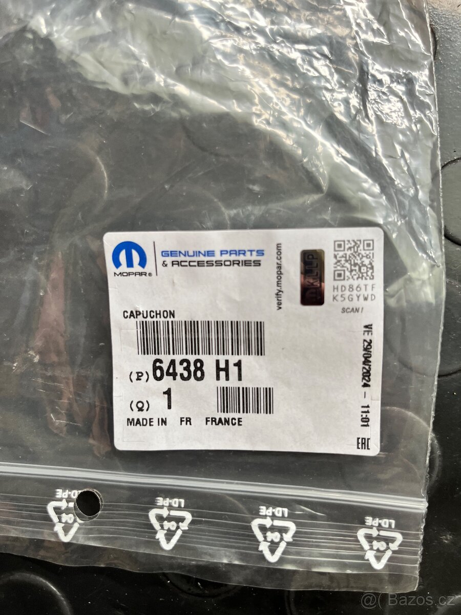 L krytka ostřikovače světlometu Peugeot 307 CC - 3