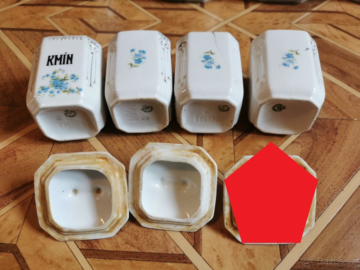 Staré dózy, kořenky, pomněnky - Stará Role Hutschenreuther - 3