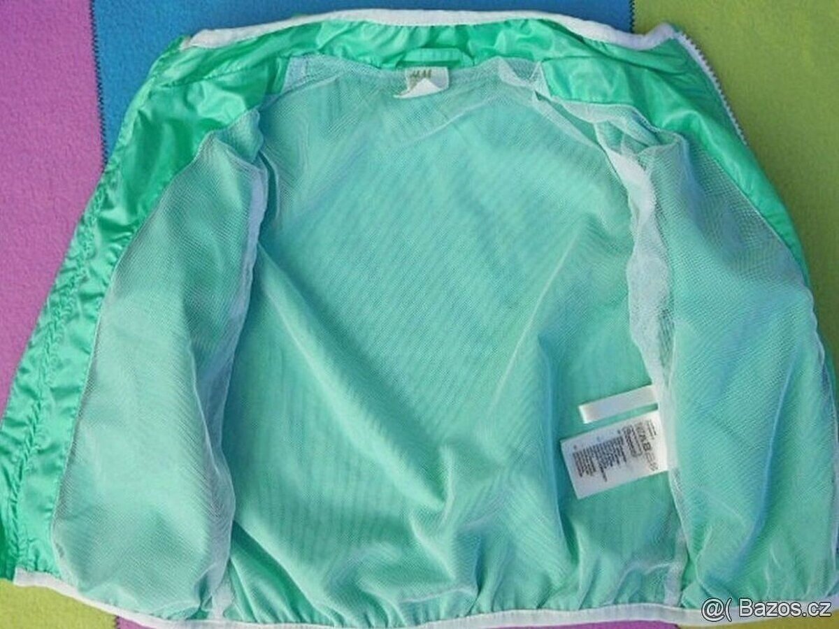 Krásná jarní bunda se žirafou H&M vel. 74 - 3