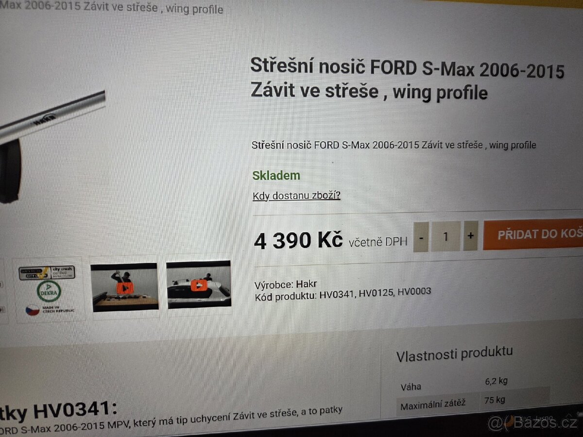 Ford s-max příčníky - 3