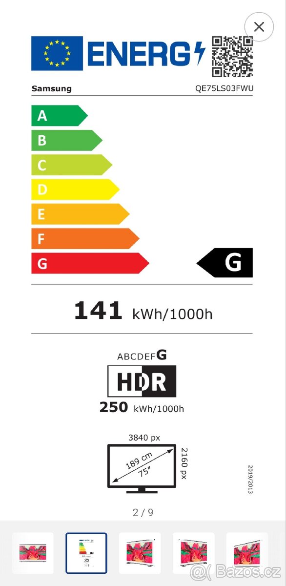 Samsung Frame PRO TV 75" - 3