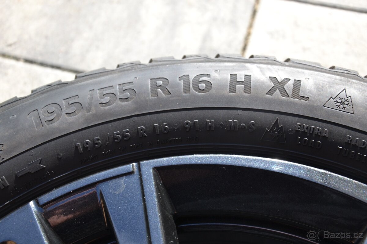 Š.Fabia IV/VW Polo. S.Ibiza -NOVÁ zimní ALU sada 195/55R16 - 3