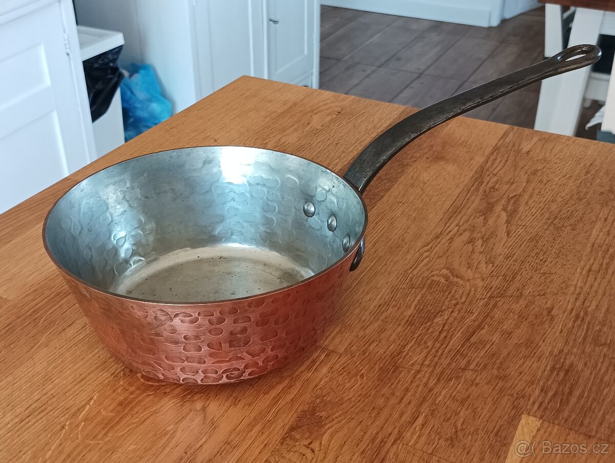 PROFESIONÁLNÍ MĚDĚNÝ HRNEC BAUMALU ALSASKO FRANCIE 70.LÉTA - 3