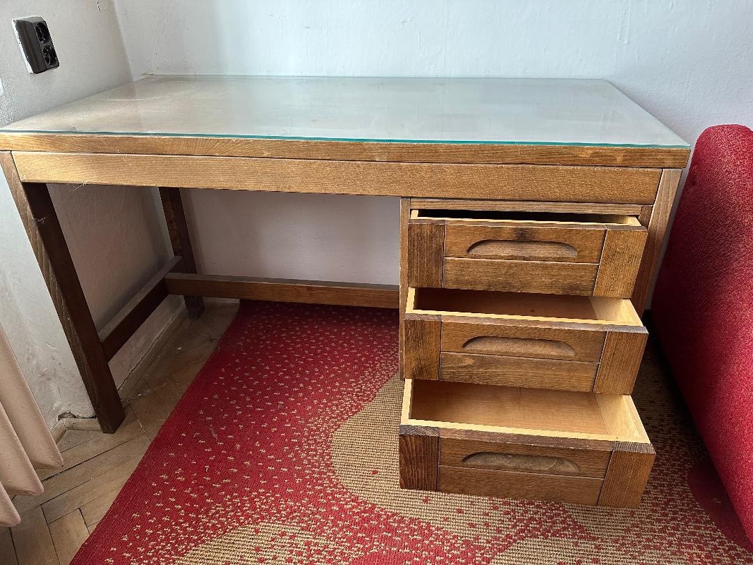 dřevěný masivní psací stůl - 3