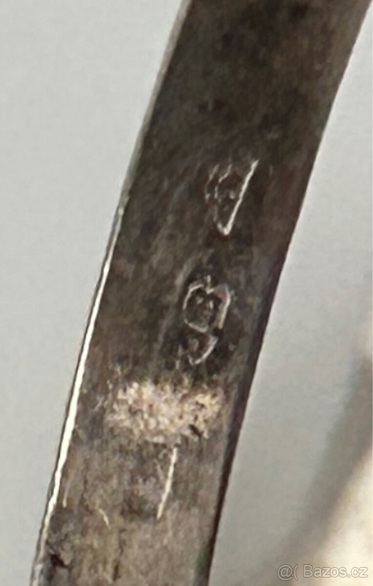 Stříbrný pečení prsten - 3