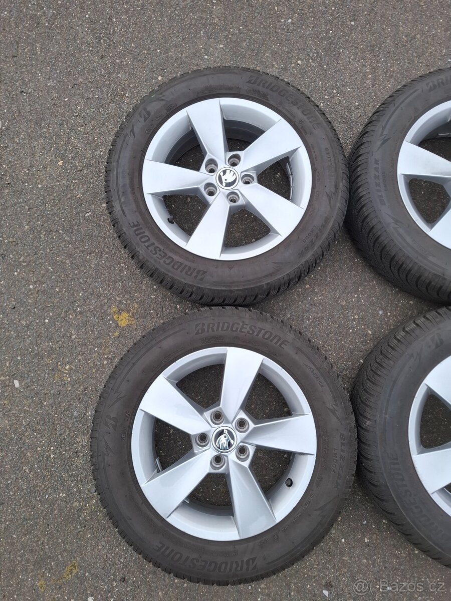 Zimní alu kola Fabia 4 185/65/15 ET40 5x100 - 3