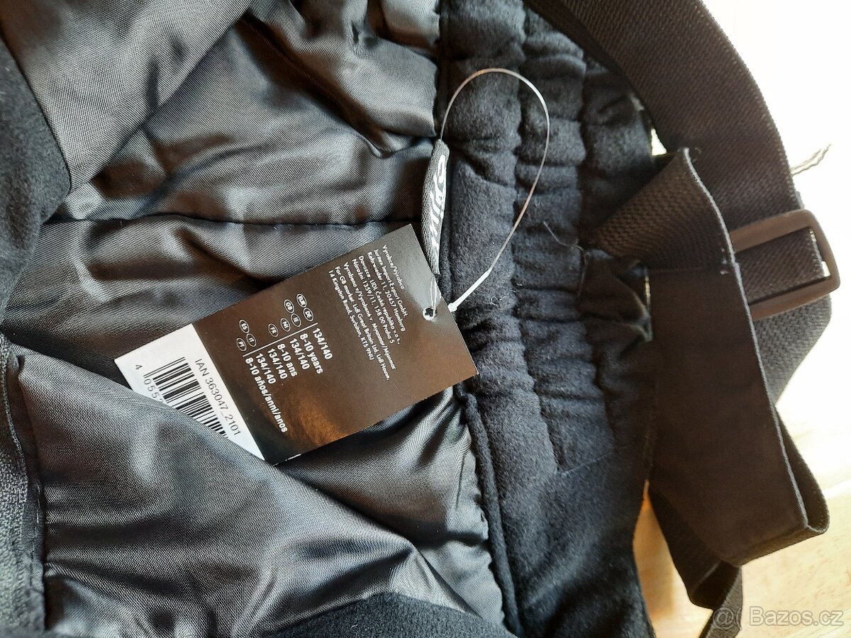 Černé lyžařské kalhoty vel. 134-140 - 3