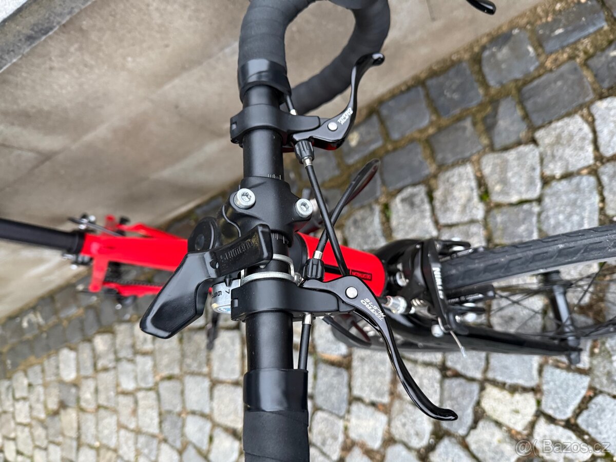 Prodám dětské silniční kolo Triban 100 v červené barvě. - 3