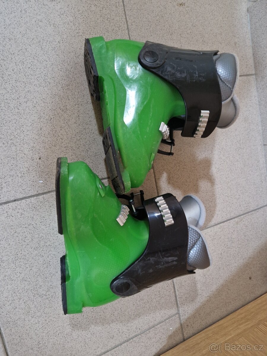 Dětské lyžařské boty Alpina AJ2 black/green - 3