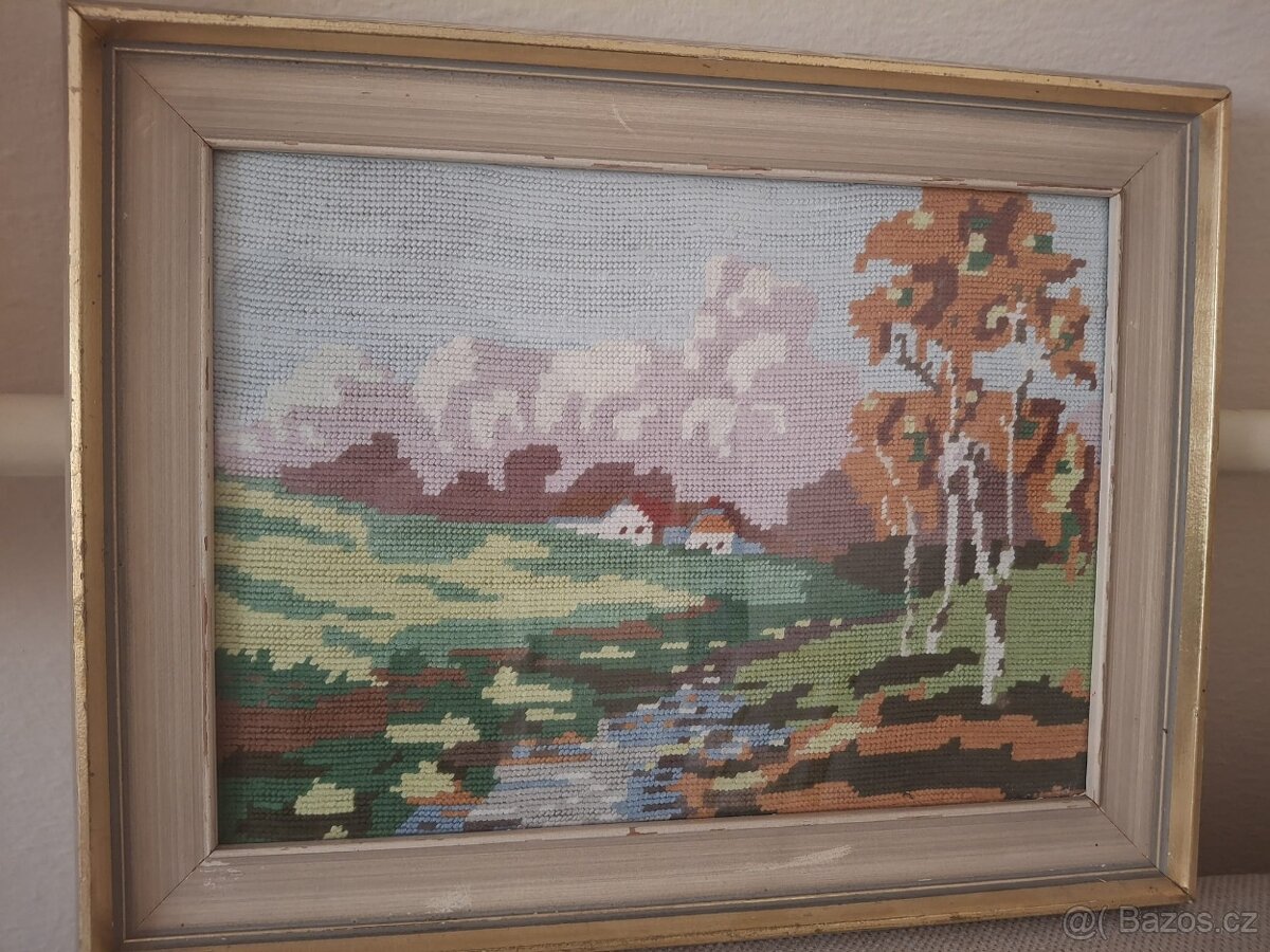 Prodám vyšívané retro obrázky - 3