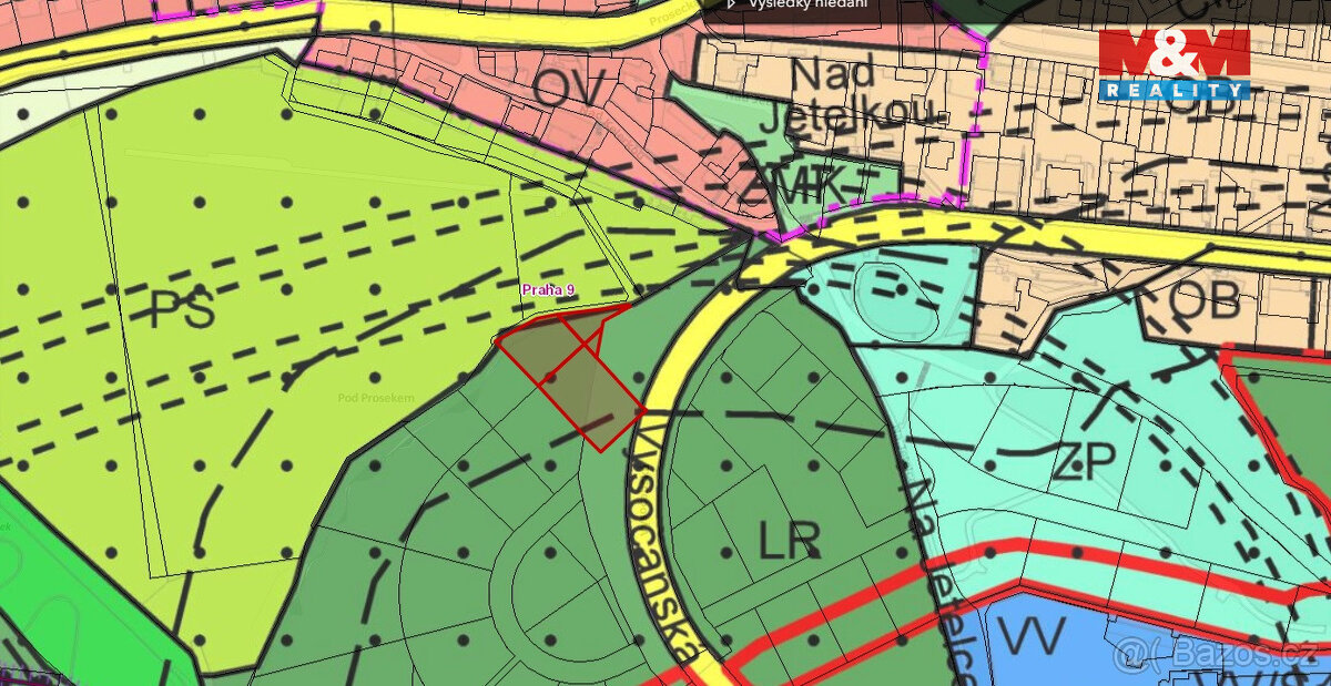 Prodej pozemku, 2020 m², Praha 9 - Vysočany - 3