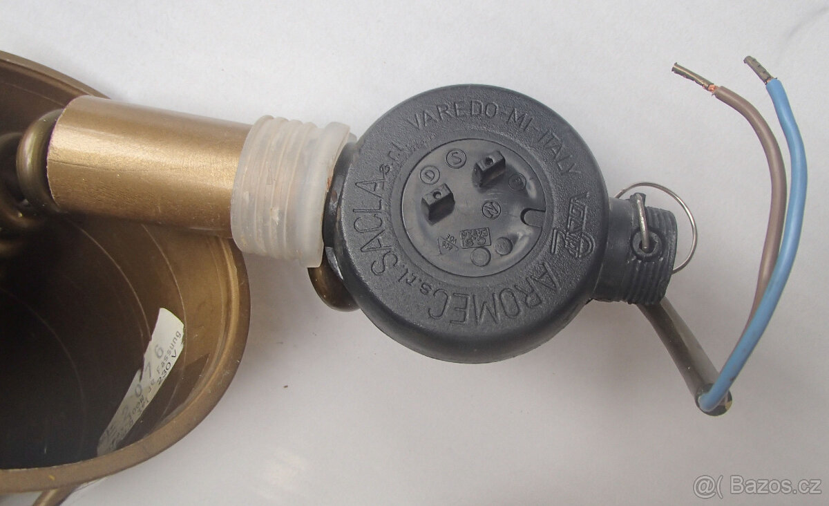 Retro lampa, stahovací lustr, stínidlo a stolní lampička - 3