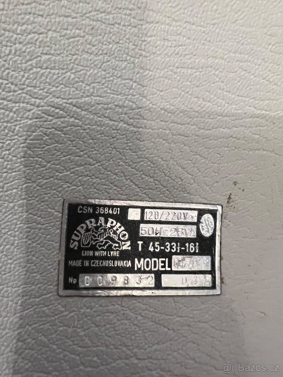 Gramofon suprafon model ce071 - 3