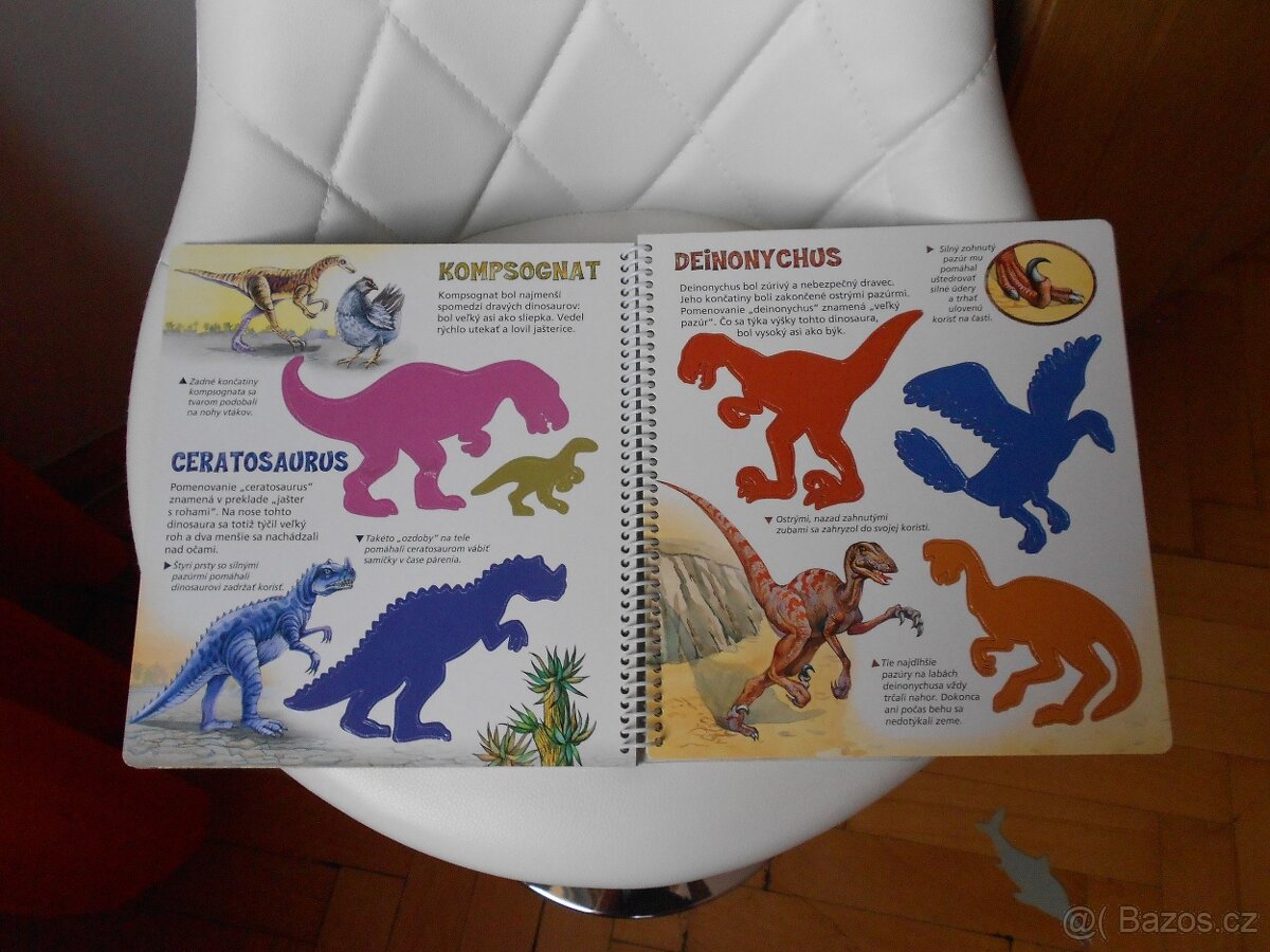 Kniha dinosaurů-šablóny k obkreslování. - 3