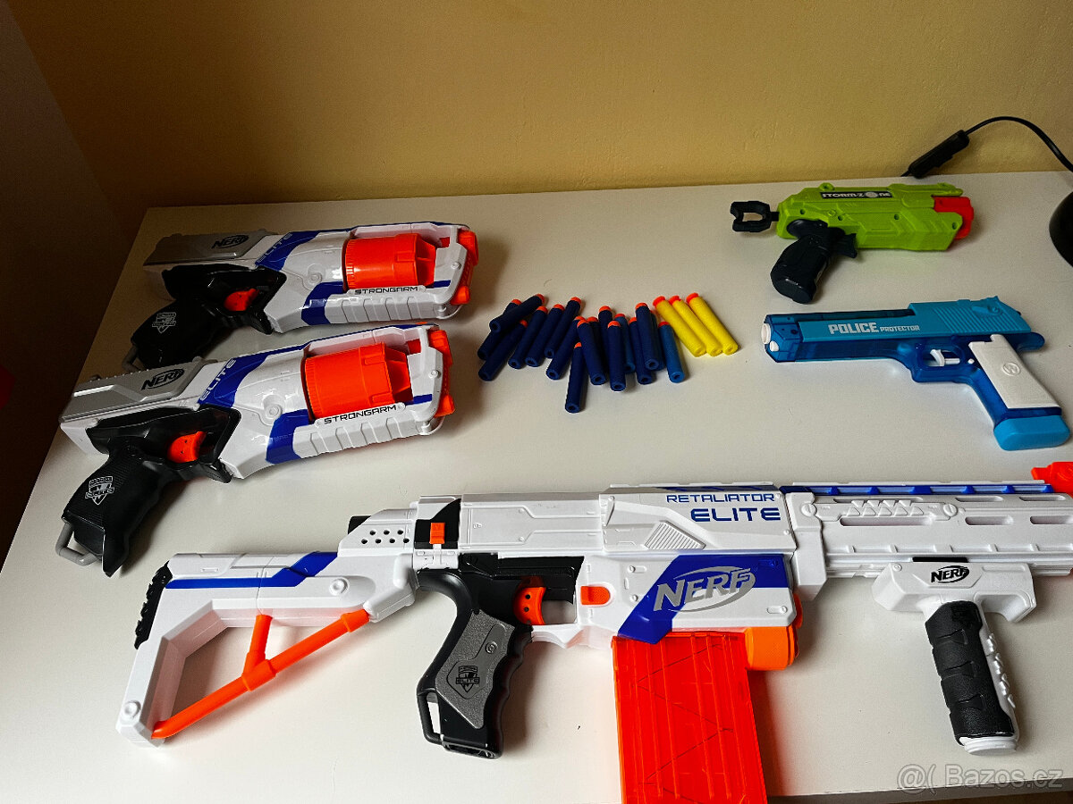 Hračky NERF - Retaliator Elite + 2x Strongarm - 3