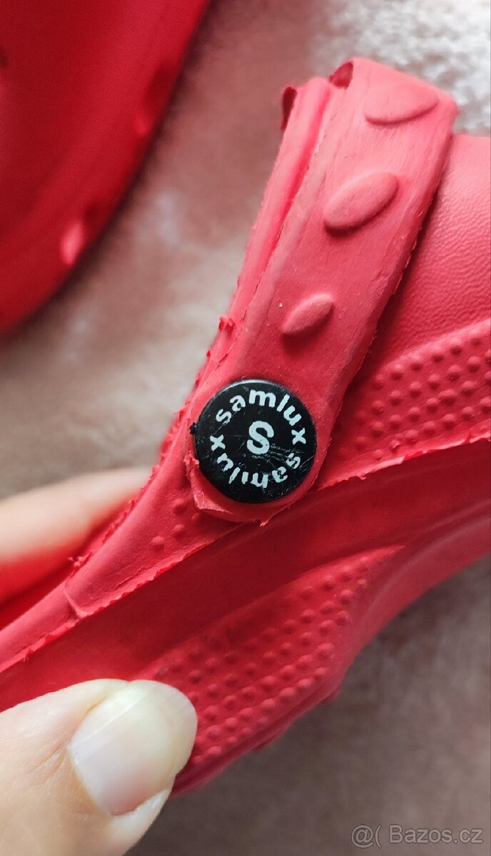 Dětské červené Crocs boty, vel. 28 - 3