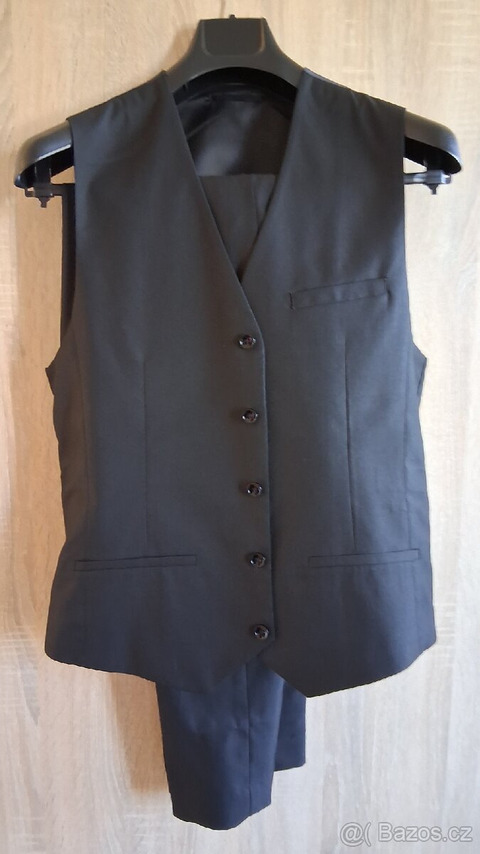 Pánský černý oblek CELIOCLUB - 3