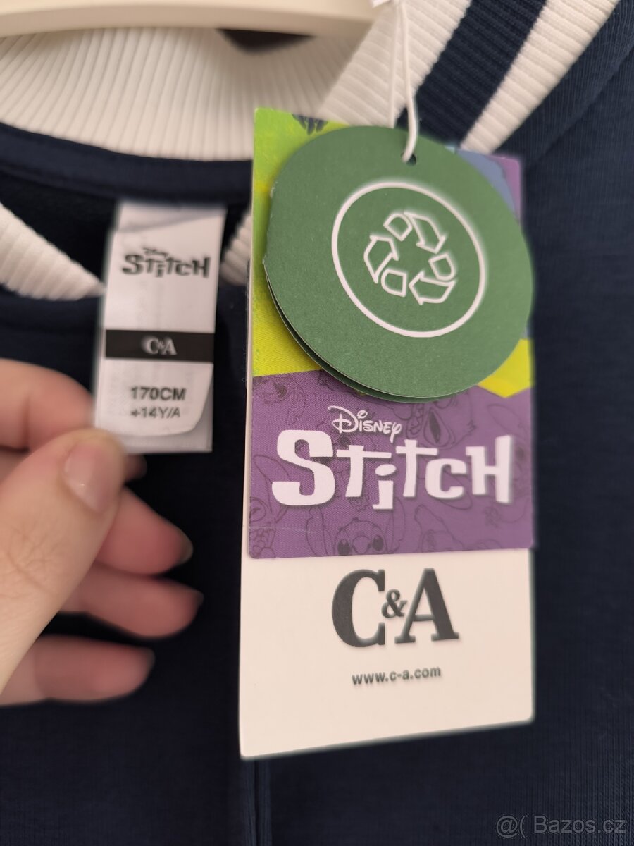 Mikina na patentky Stitch - 3
