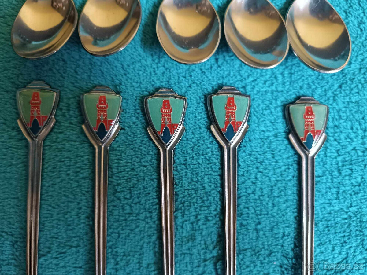 Staré sběratelské lžičky smaltované - 3