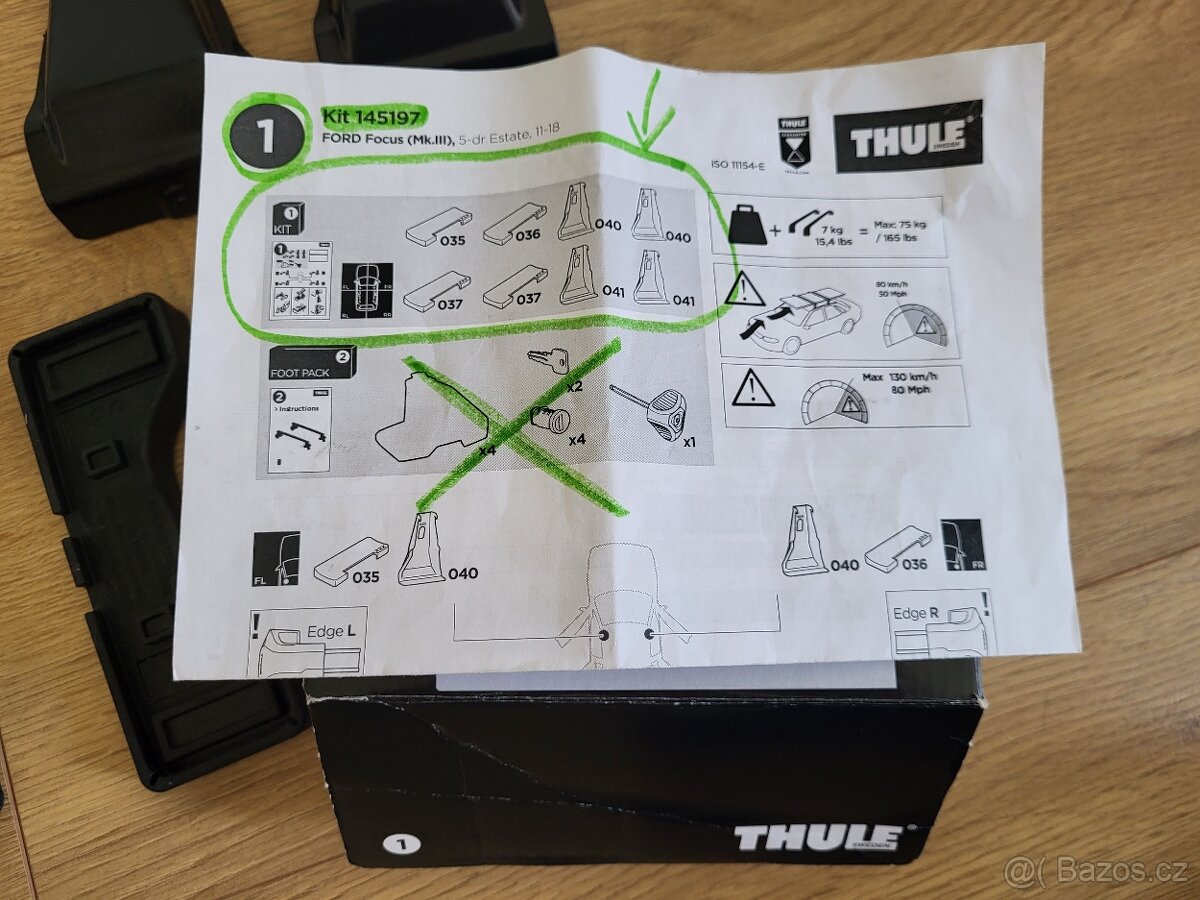 Thule montážní kit č. 5197 na střešní nosič THULE - 3