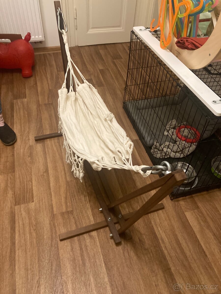 Houpací síť na stojanu pro miminko - 3