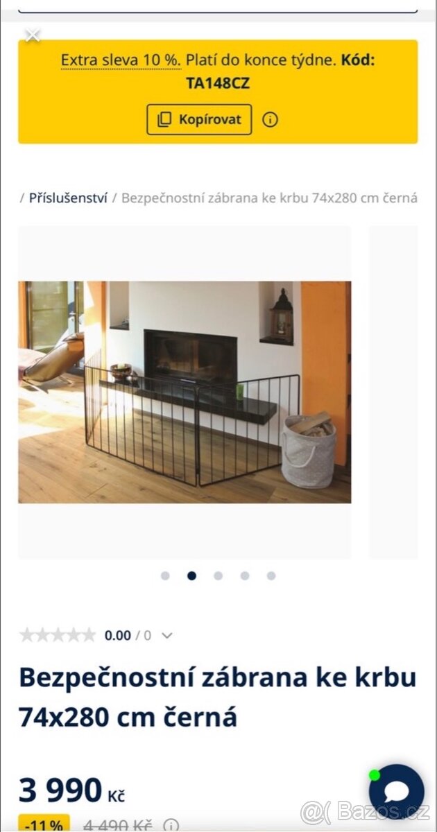 Zábrana ke krbovým kamnům - 3