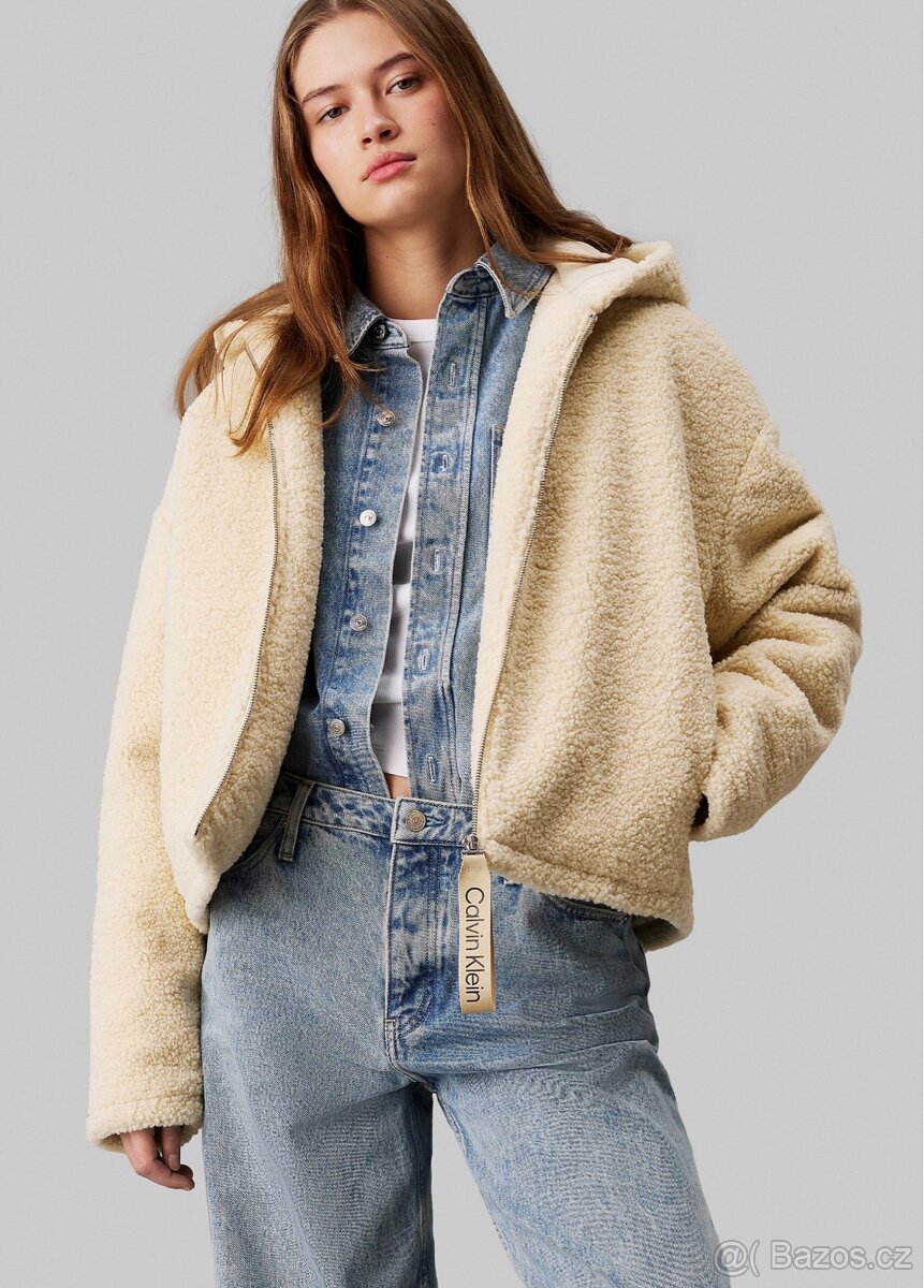 Calvin Klein Jeans teddy fleecova bunda - 3
