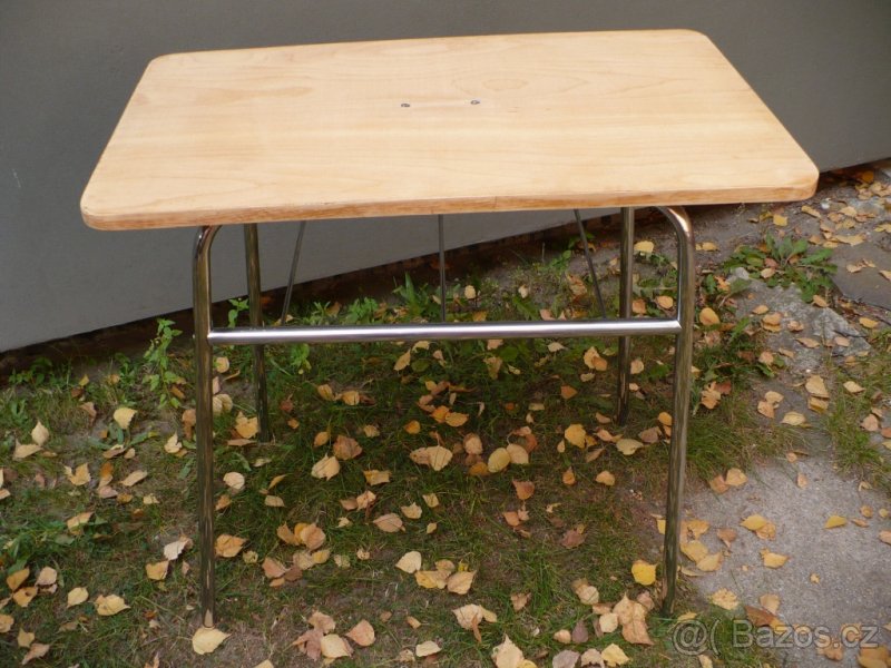 Trubkový otočný stolek ze 30 let - funkcionalismus - 3