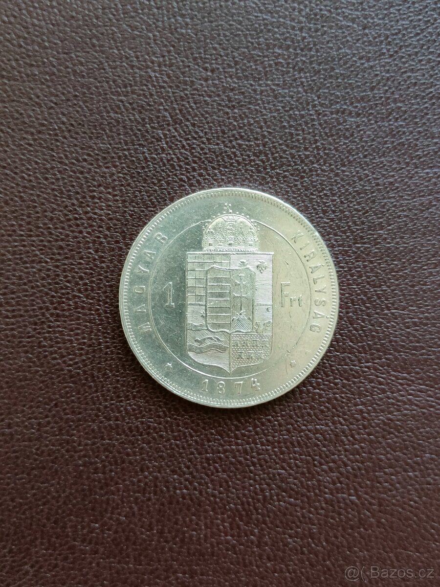 1 zlatník 1874 KB Fran. Josefa I. - 3