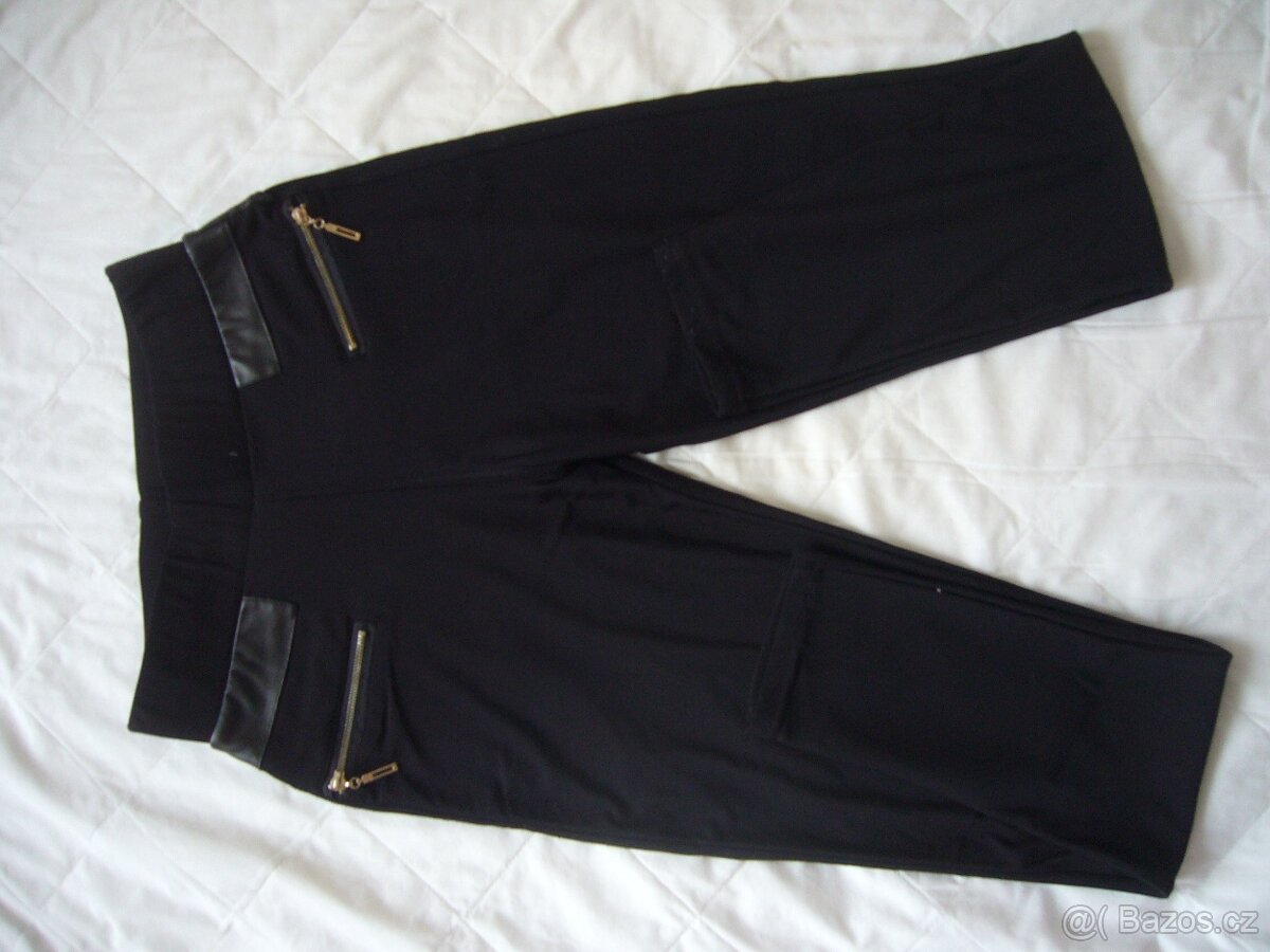 Legíny s koženkovými doplňky - 3