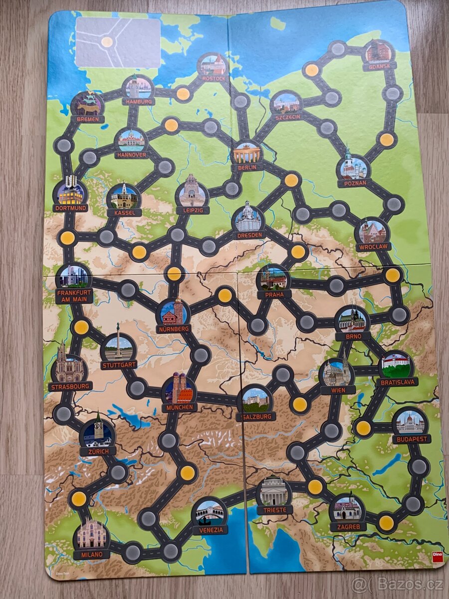 Stolní desková hra - kamionem po Evropě - 3