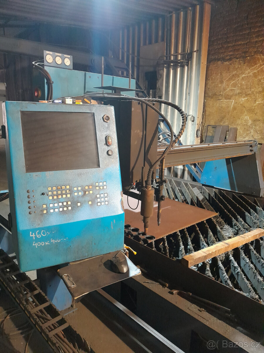 Pálící stroj EVDR 31 + stůl 6 x 2 m autogen. - 3