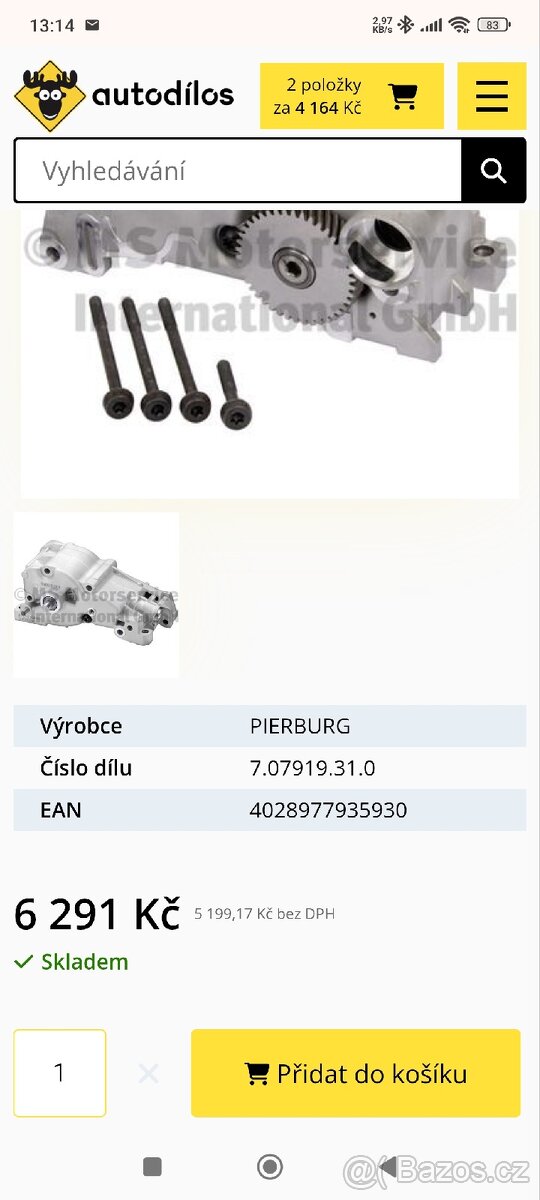 Olejové čerpadlo BMW - 3